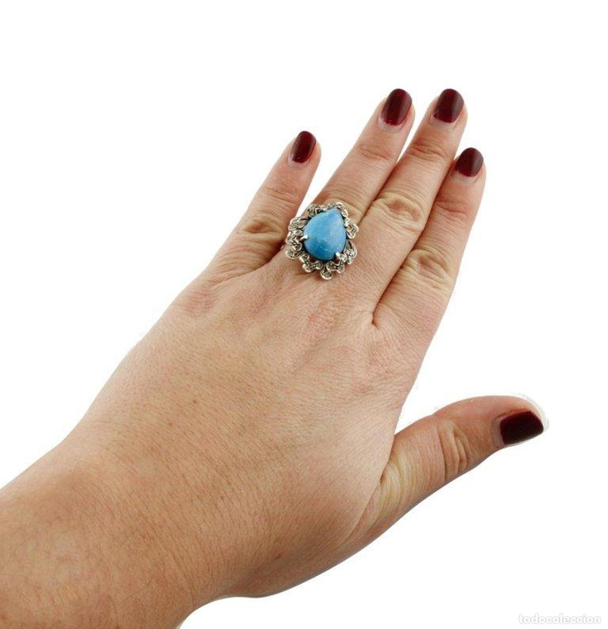 Joyeria: Anillo de c&oacute;ctel Gold Silver Diamond Stone - Foto 5