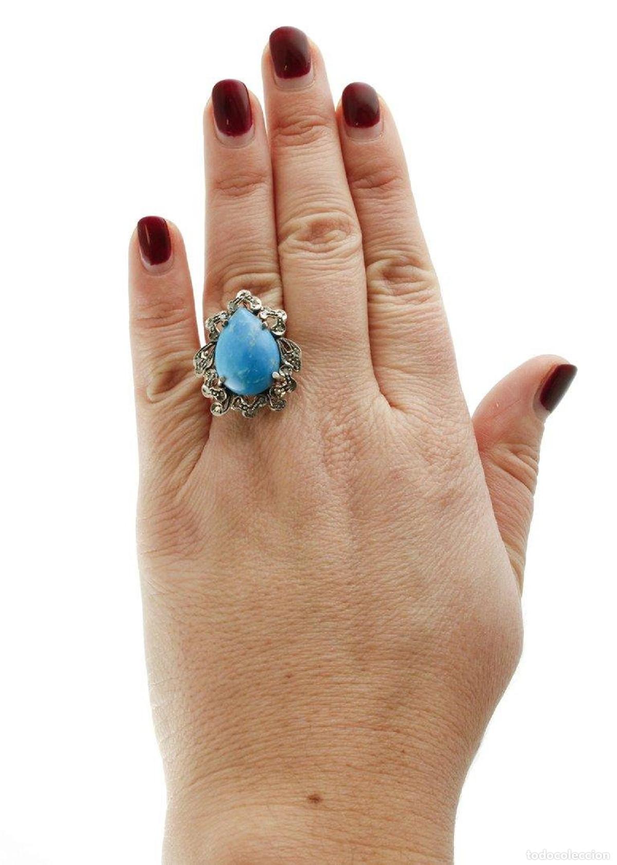 Joyeria: Anillo de c&oacute;ctel Gold Silver Diamond Stone - Foto 7