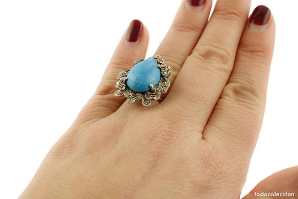 Joyeria: Anillo de c&oacute;ctel Gold Silver Diamond Stone - Foto 8