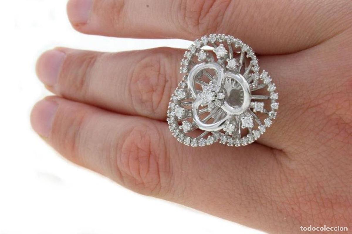 Joyeria: Anillo de moda de oro blanco de 18 kt - Foto 2
