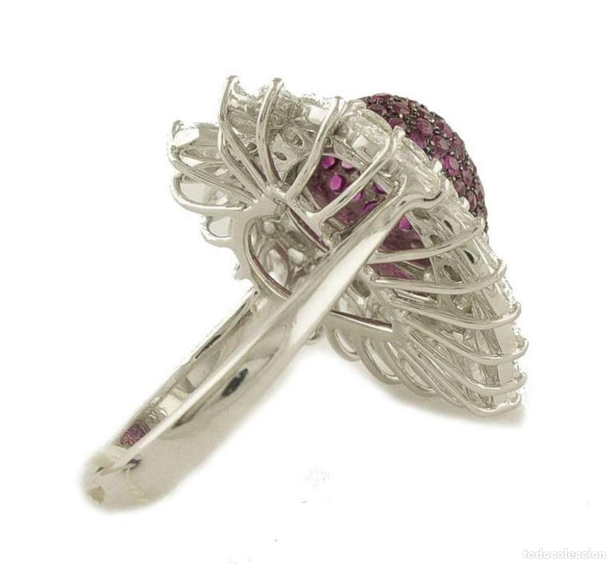 Joyeria: Anillo de moda de oro blanco con diamantes y rub&iacute;es - Foto 7