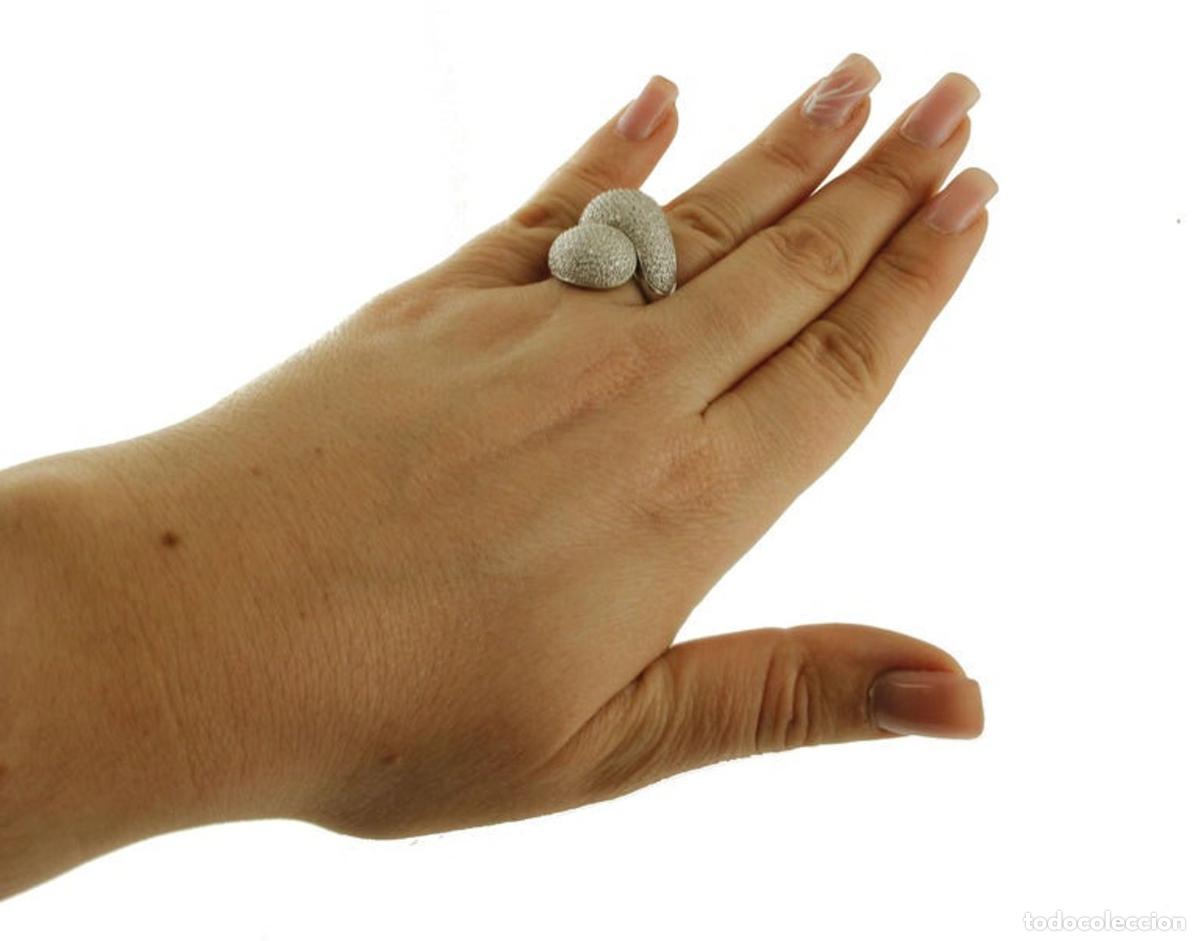 Joyeria: Anillo de c&uacute;pula de diamantes y oro blanco de 18 quilates - Foto 8