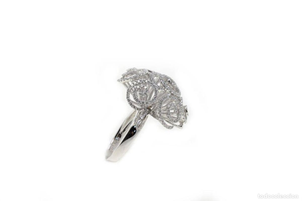 Joyeria: Anillo de diamantes en oro blanco de 18 kt - Foto 4