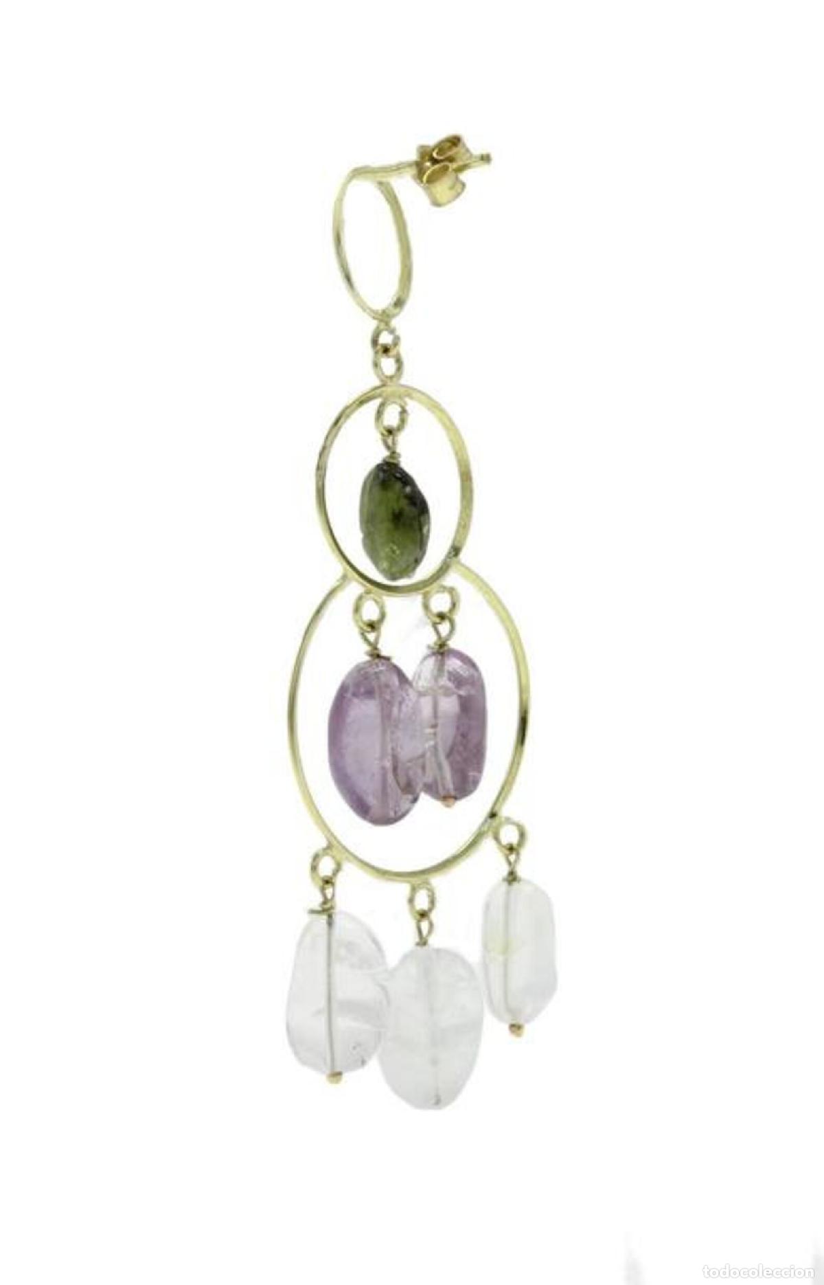 Joyeria: Pendientes de ara&ntilde;a de oro amarillo - Foto 3