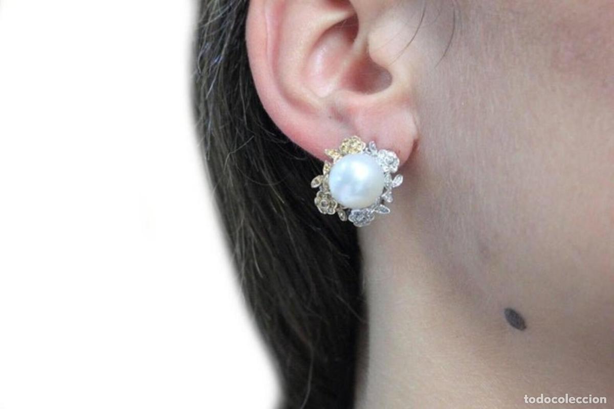 Joyeria: Pendientes de diamantes y perlas australianas - Foto 5