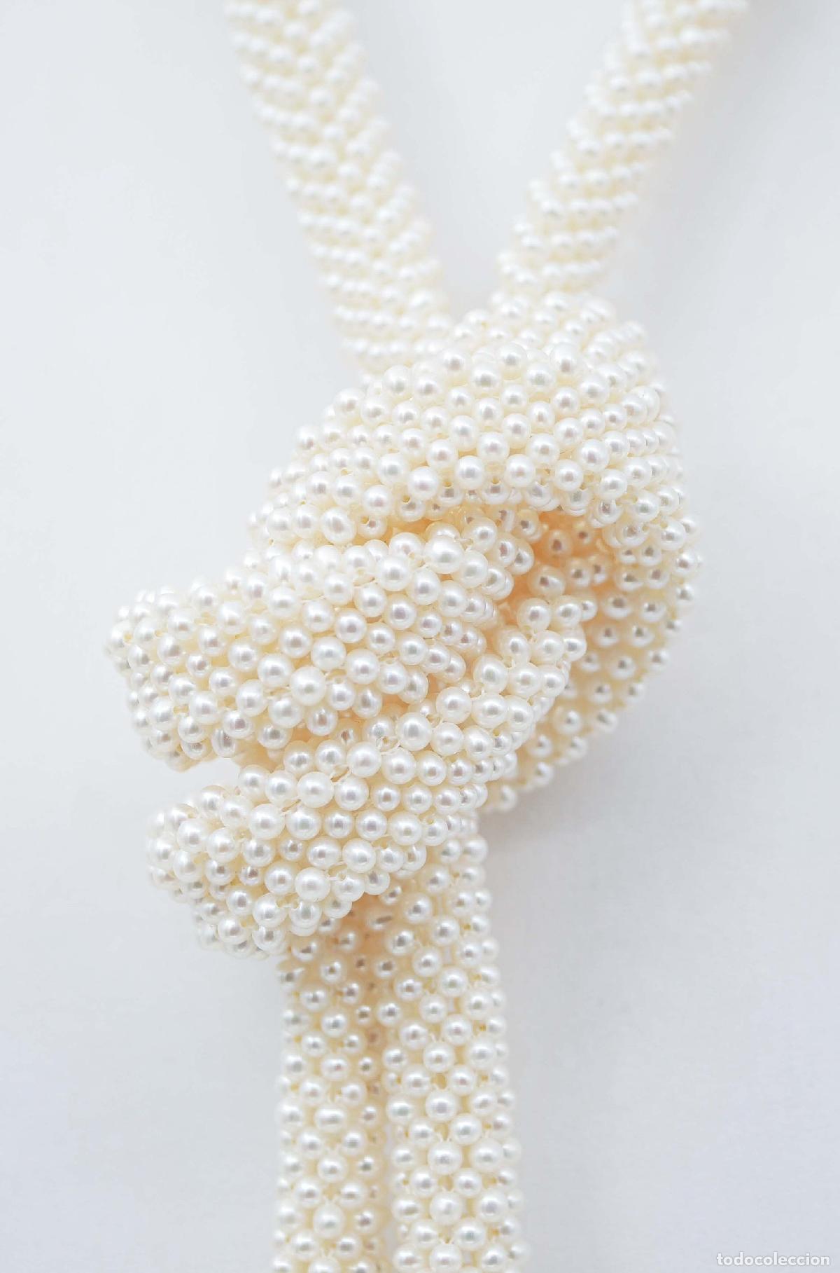 Joyeria: Collar de perlas de oro amarillo de 18 quilates - Foto 2
