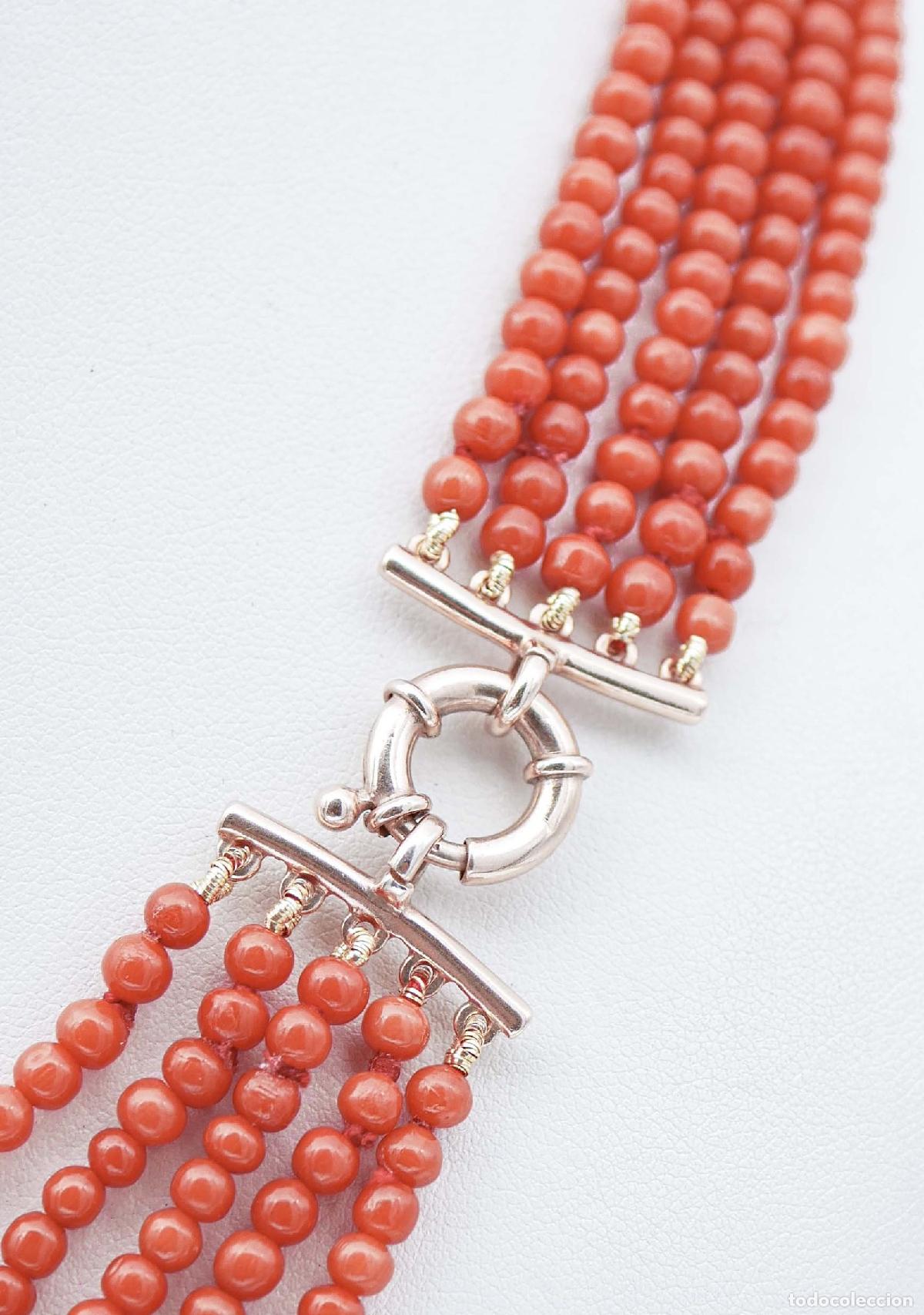 Joyeria: Collar de coral de varias hebras - Foto 3