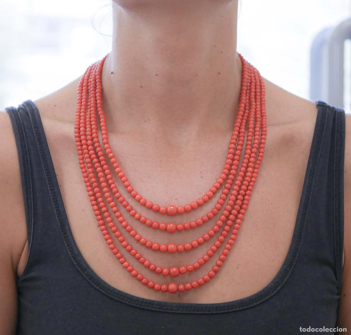 Joyeria: Collar de coral de varias hebras - Foto 5