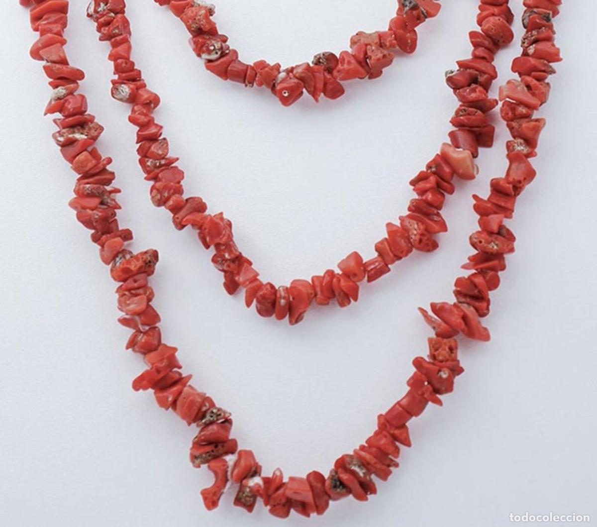 Joyeria: Collar de coral de varias hebras - Foto 2