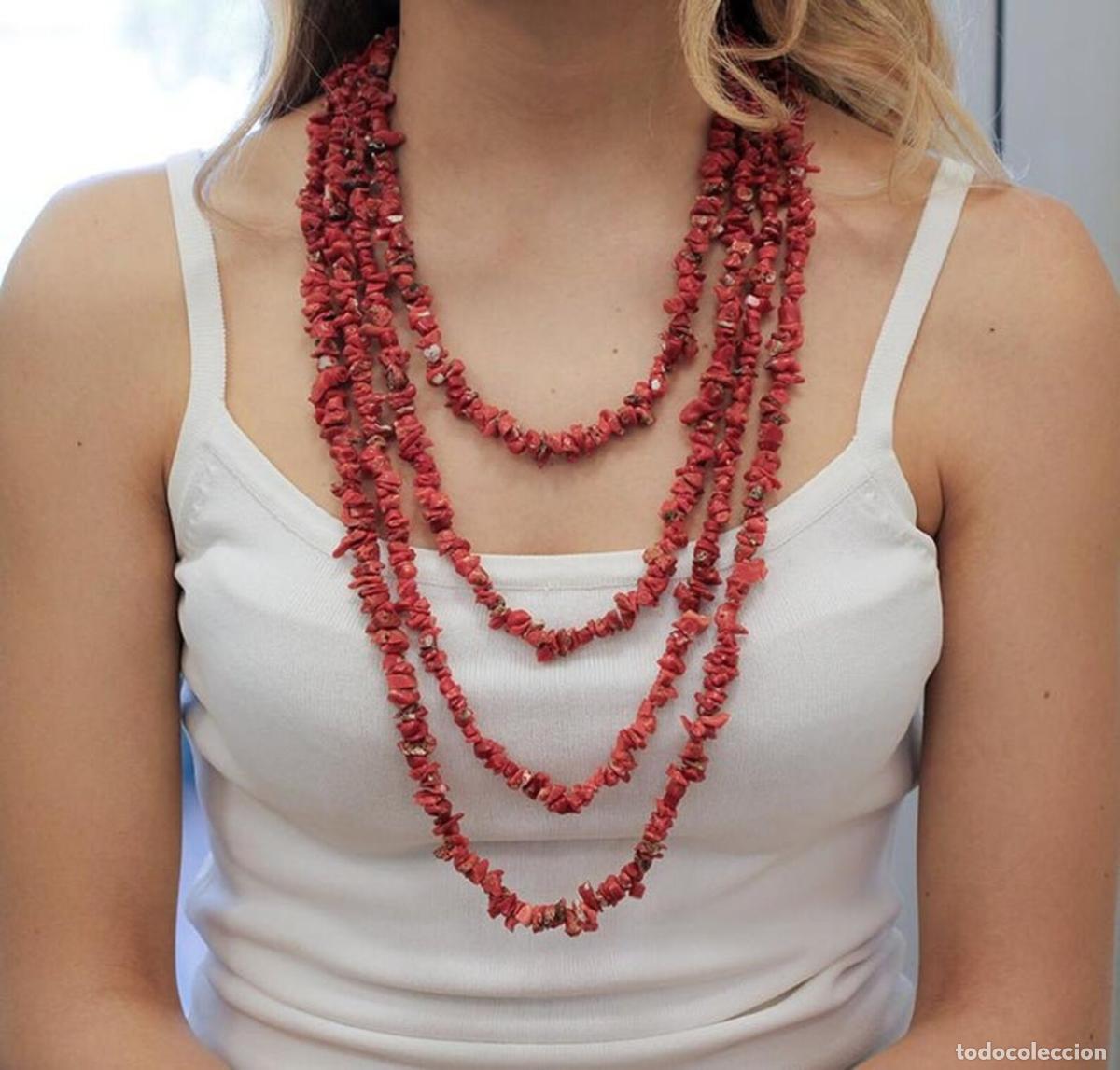 Joyeria: Collar de coral de varias hebras - Foto 5