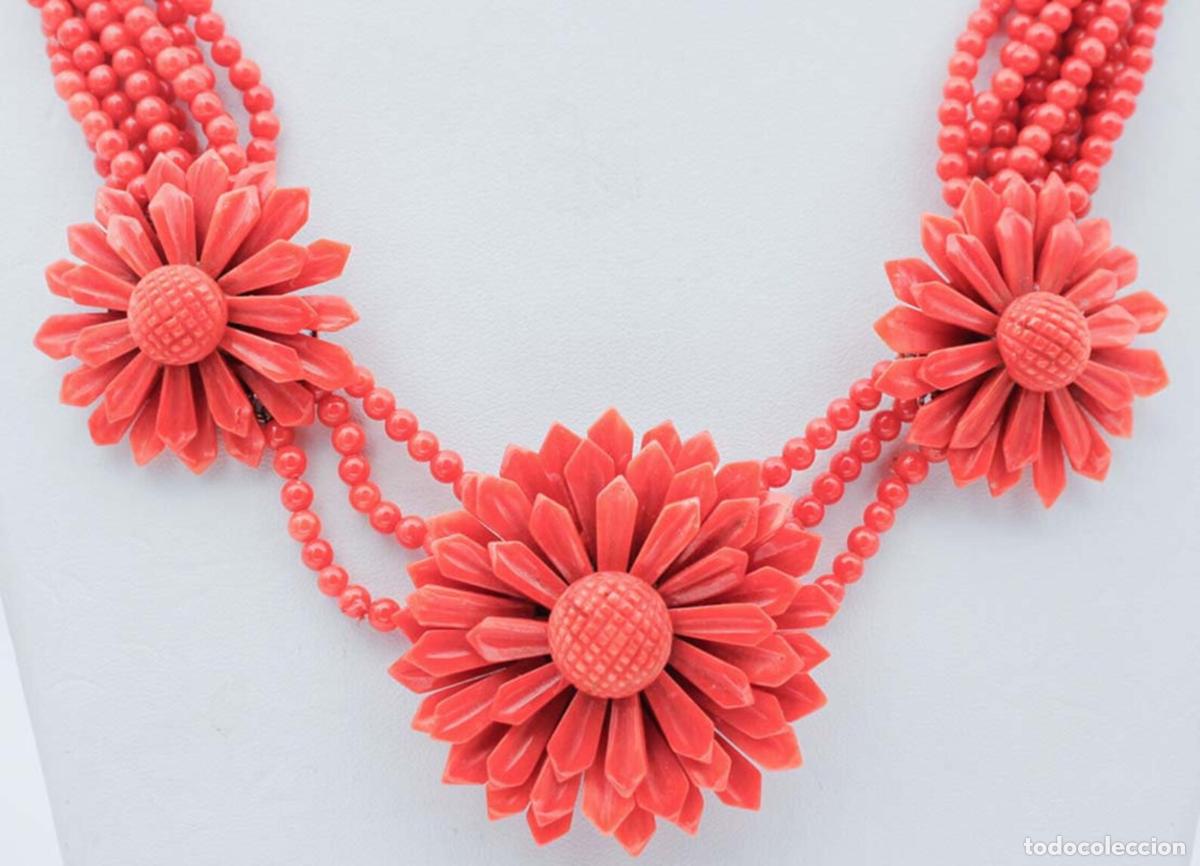 Joyeria: Collar de coral y oro rosa - Foto 2