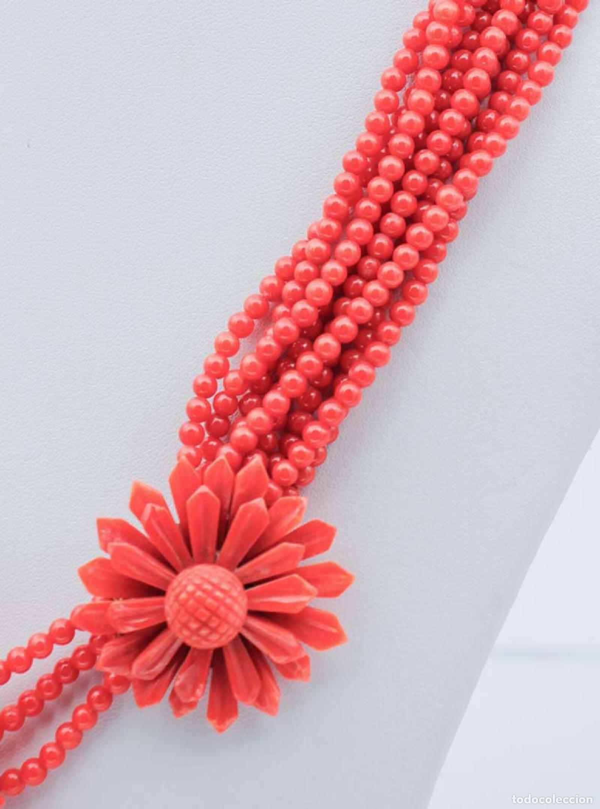 Joyeria: Collar de coral y oro rosa - Foto 3