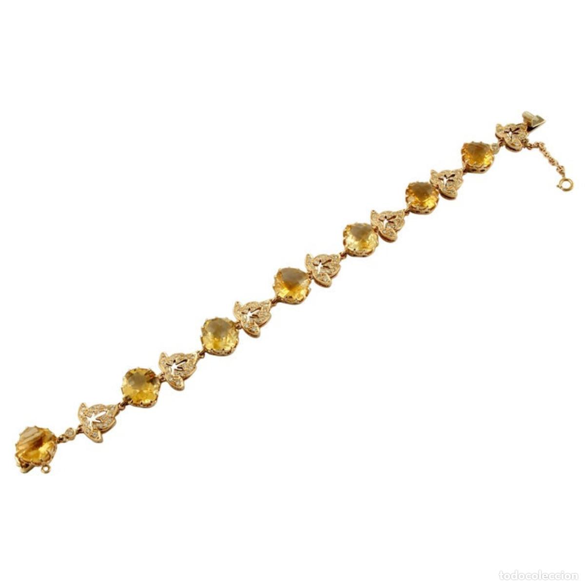 Joyeria: Pulsera Diamantes, Topacio Amarillo, Oro Amarillo - Foto 3