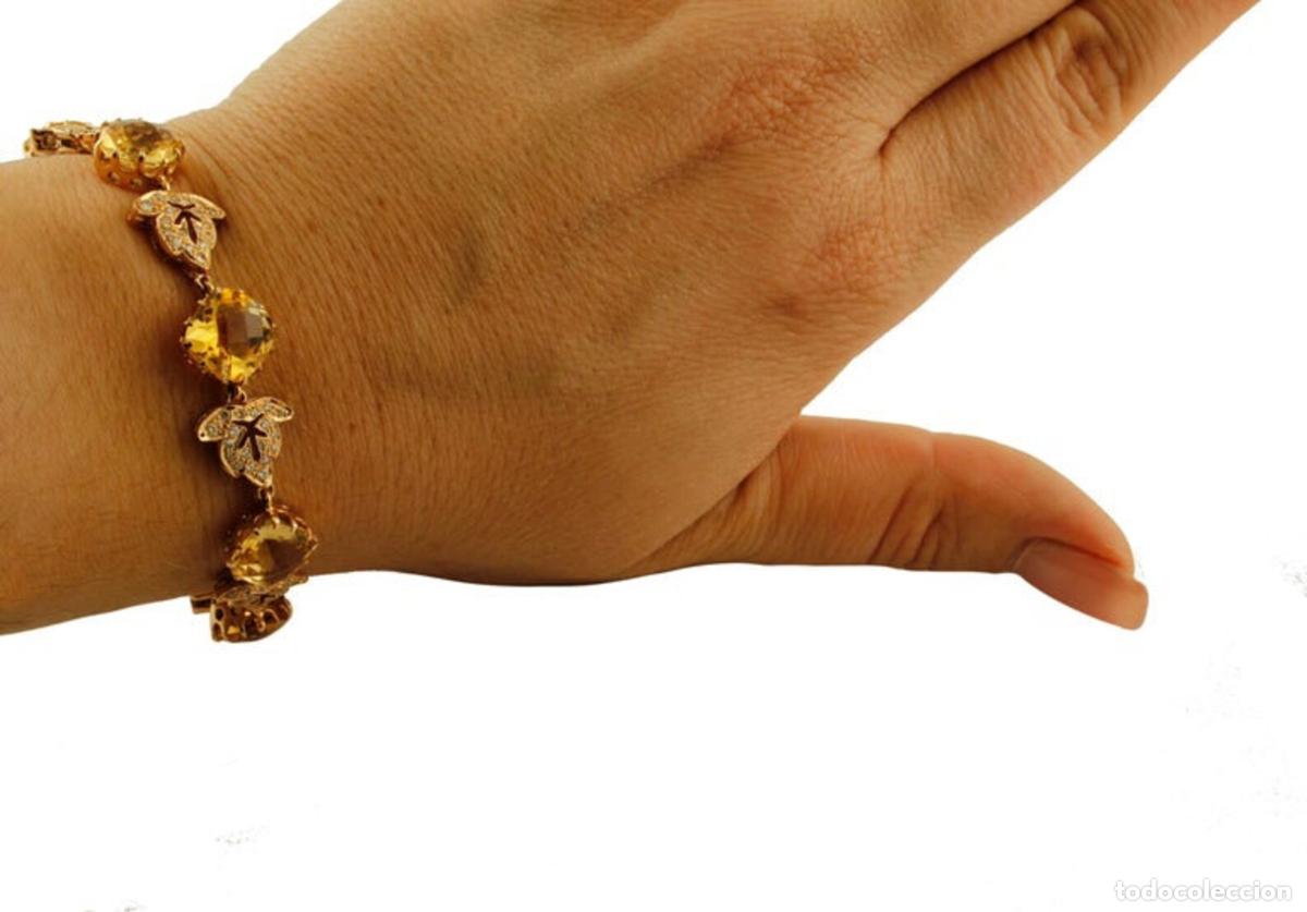 Joyeria: Pulsera Diamantes, Topacio Amarillo, Oro Amarillo - Foto 4