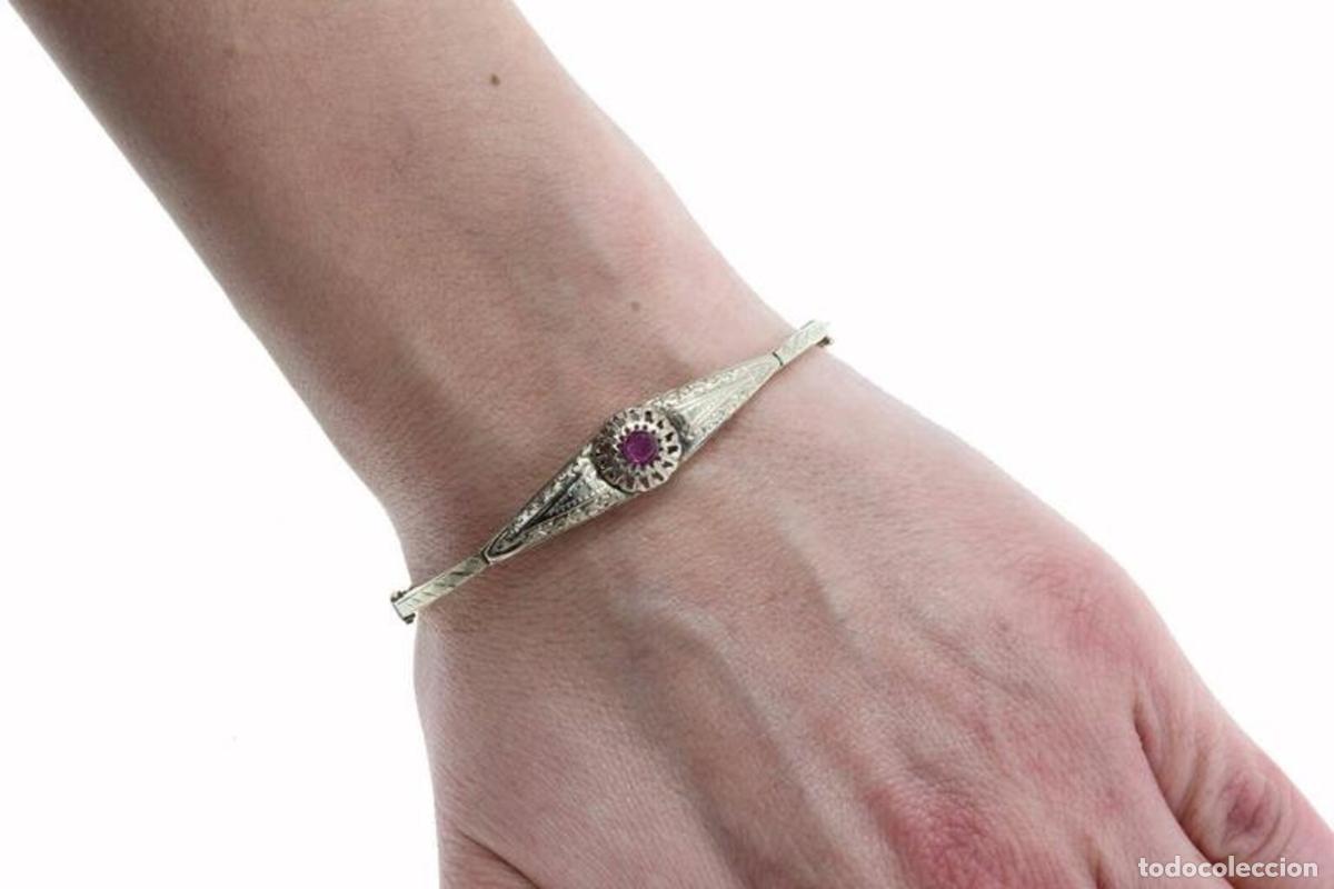 Joyeria: Pulsera de oro y rub&iacute; - Foto 3