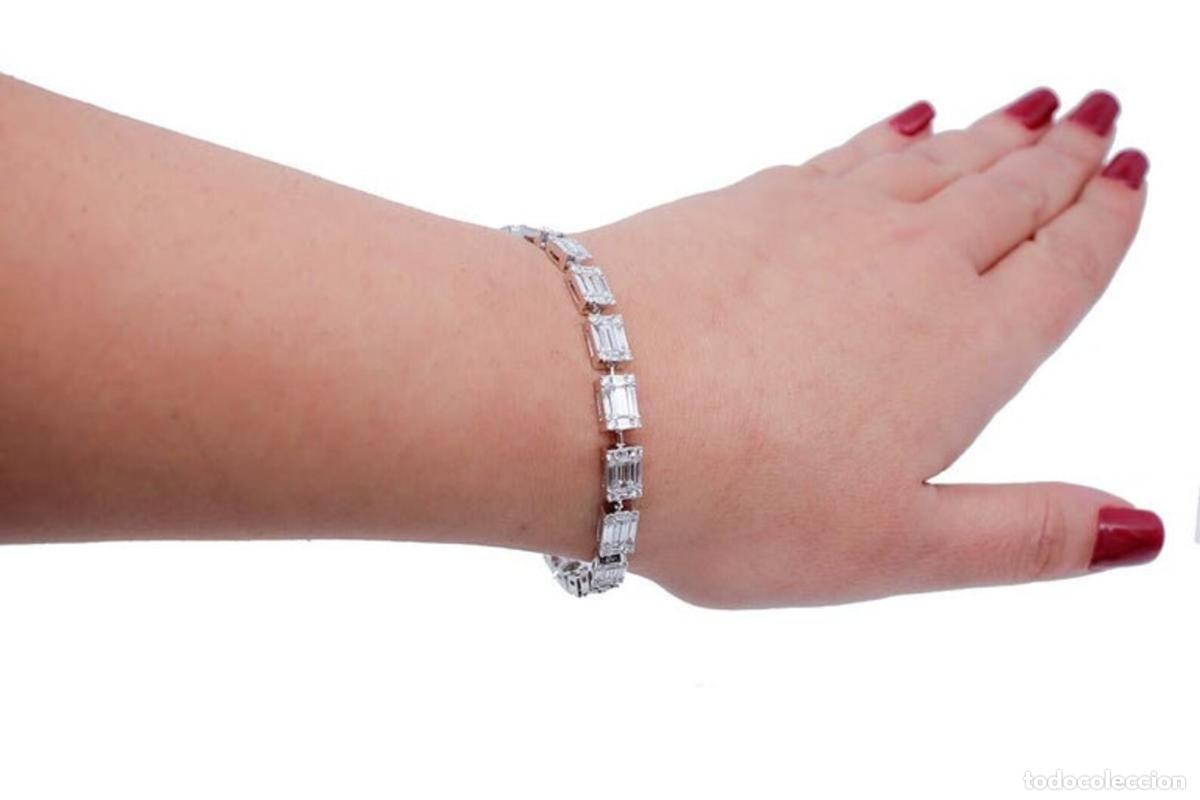Joyeria: Pulsera de diamantes y oro blanco de 18 quilates - Foto 3