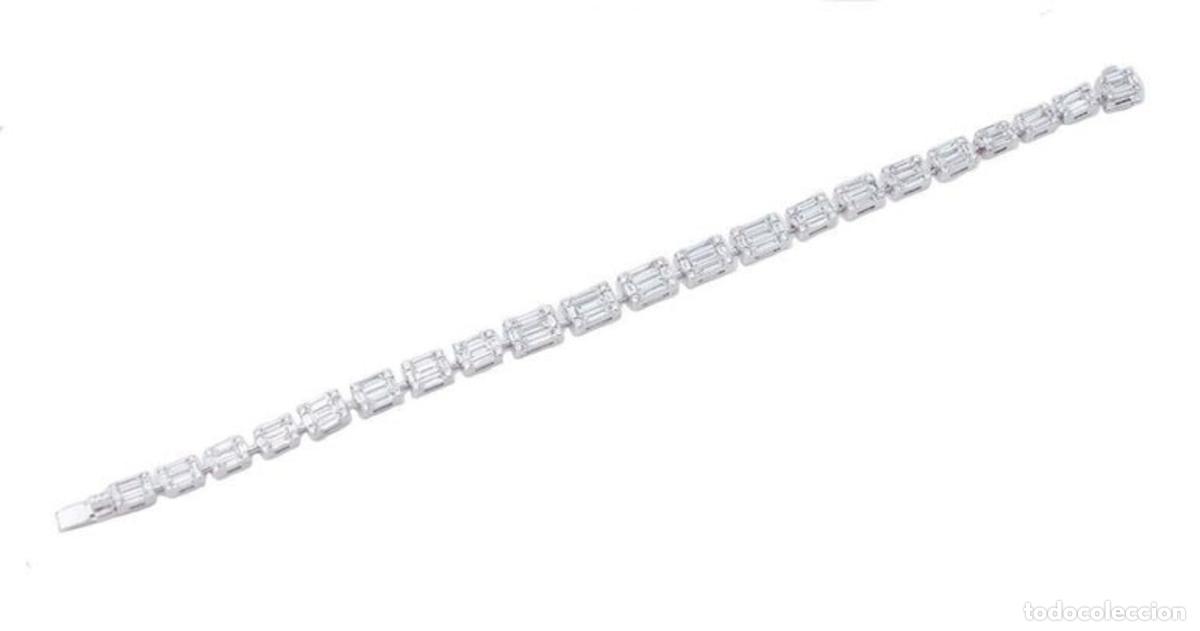 Joyeria: Pulsera de diamantes y oro blanco de 18 quilates - Foto 5