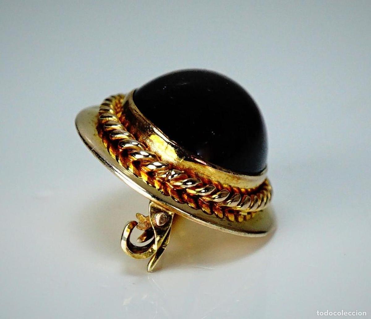 Joyeria: Broche victoriano antiguo de granate de oro - Foto 3