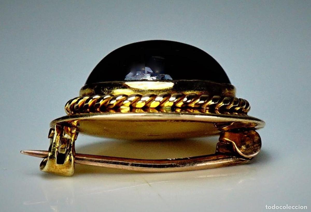 Joyeria: Broche victoriano antiguo de granate de oro - Foto 6