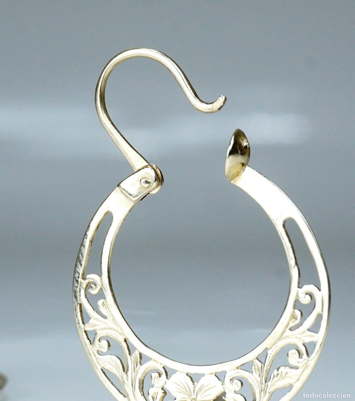 Joyeria: Pendientes vintage de oro de los a&ntilde;os 50 - Foto 2