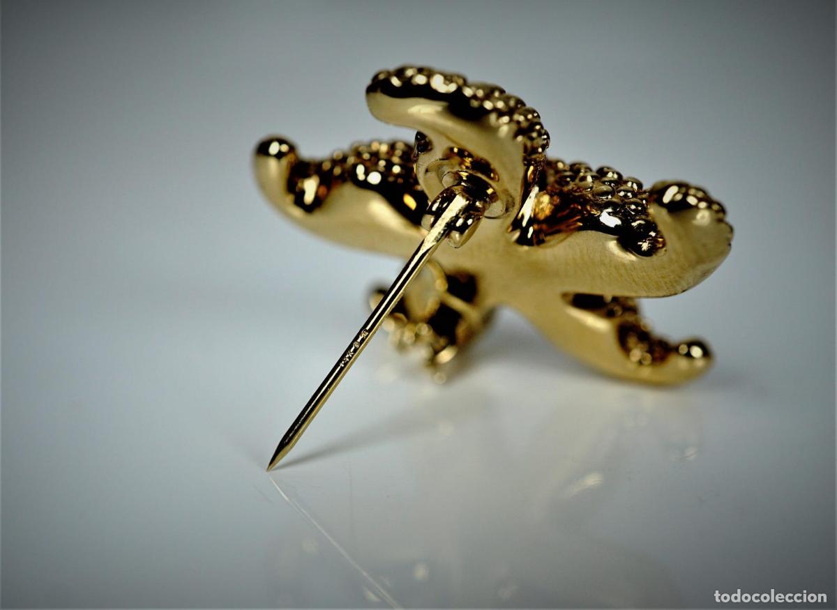 Joyeria: Broche vintage de estrella de mar en oro - Foto 3