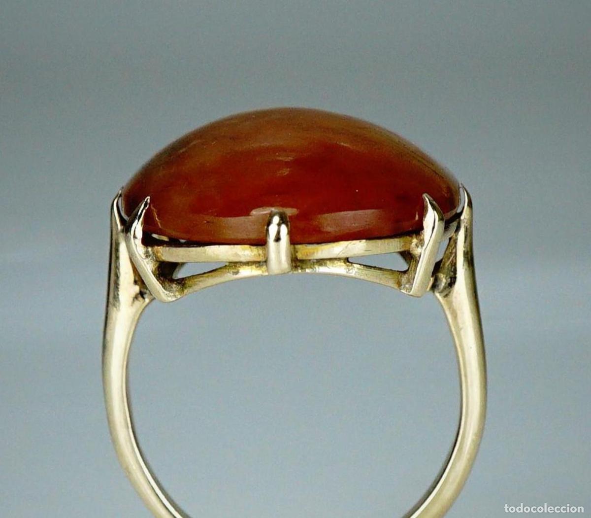 Joyeria: Anillo de compromiso vintage de &aacute;gata dorada - Foto 2