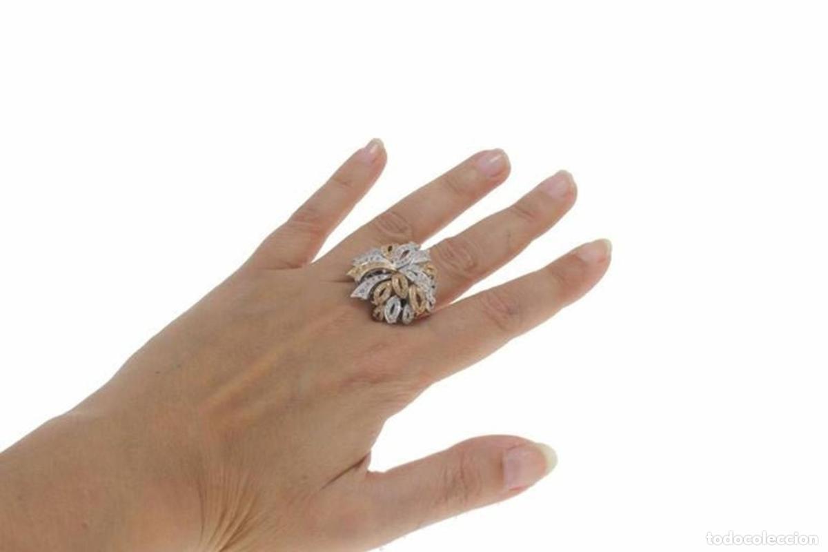 Joyeria: Anillo de oro de moda con m&uacute;ltiples lazos y diamantes - Foto 2