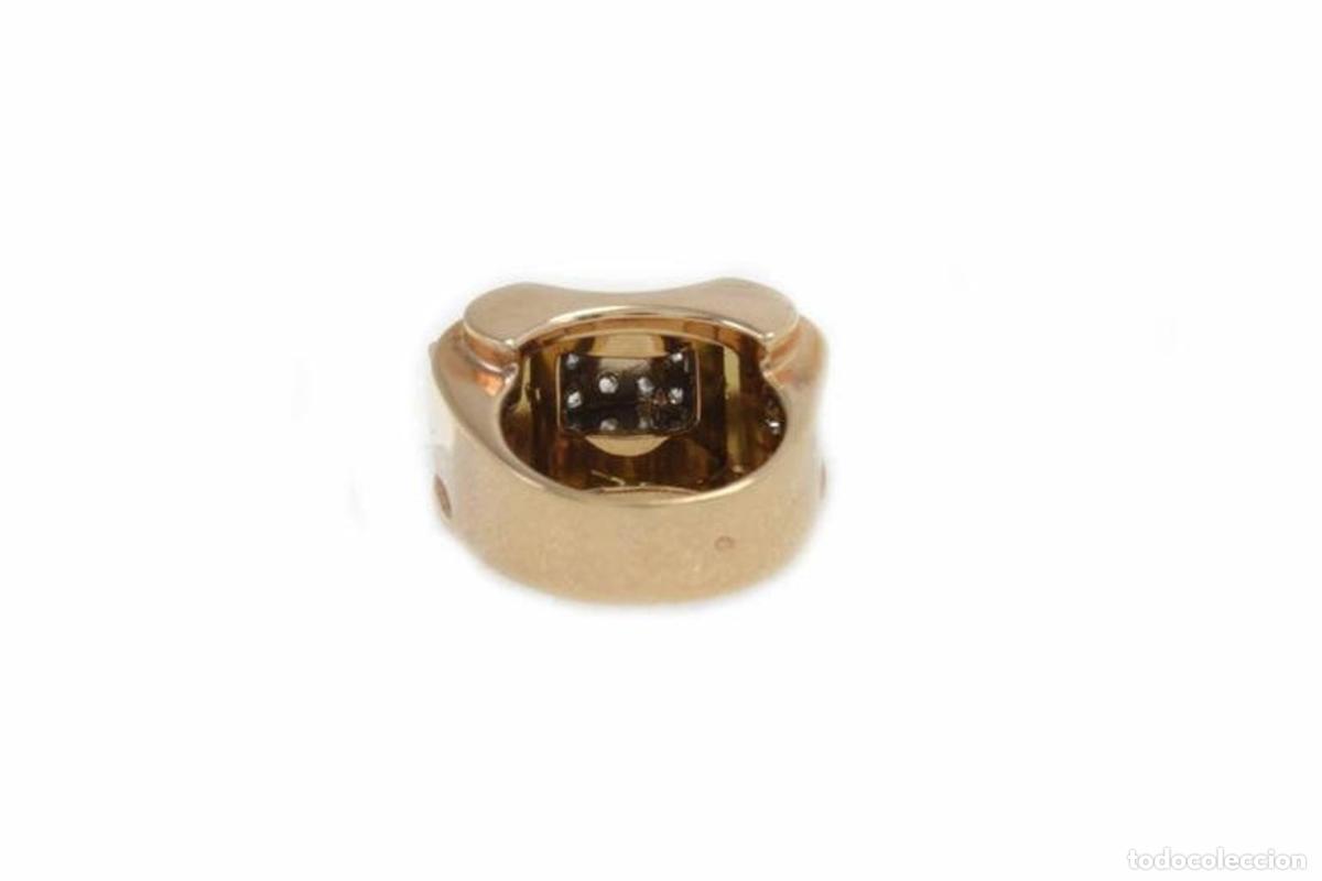 Joyeria: Anillo de moda de oro amarillo con diamantes hecho a mano - Foto 3