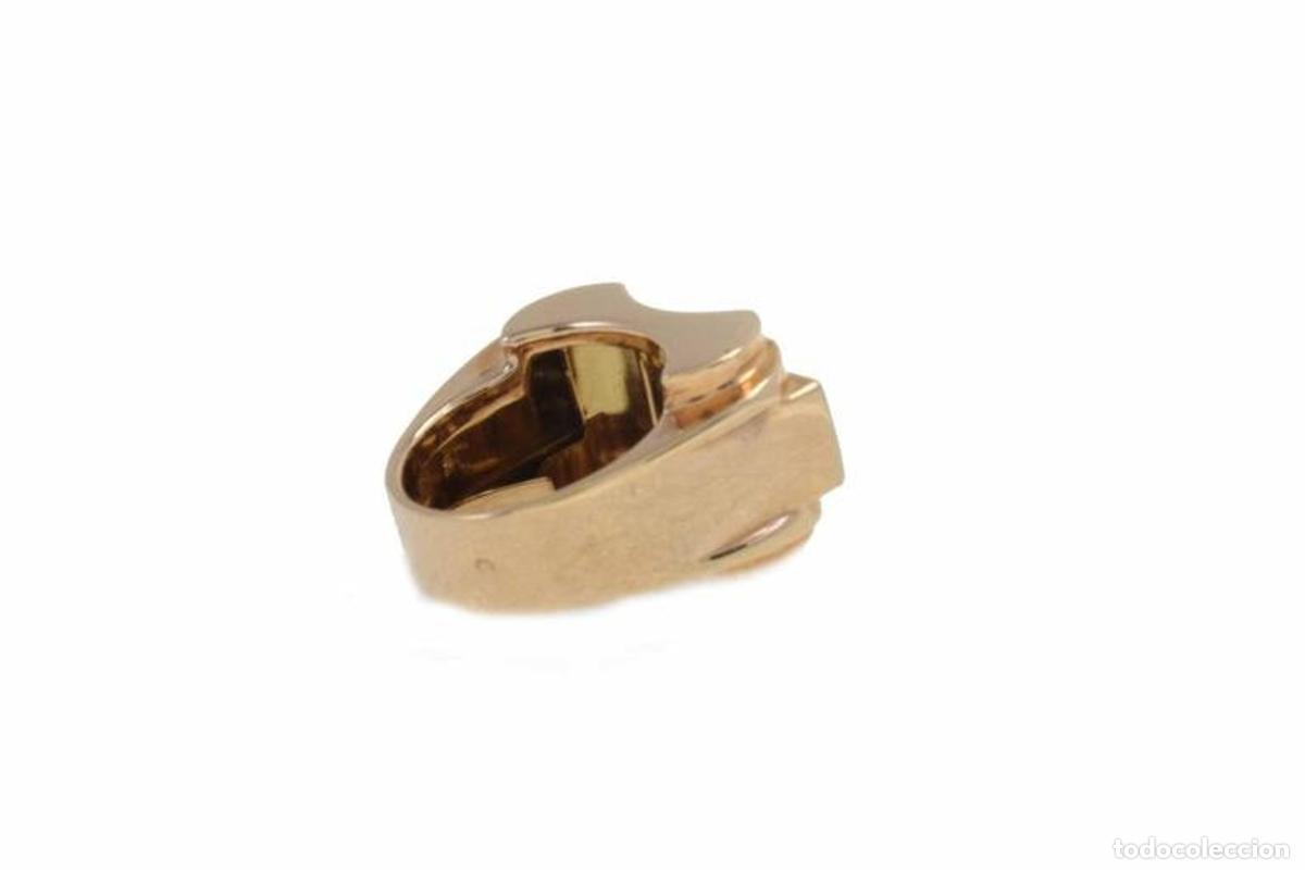 Joyeria: Anillo de moda de oro amarillo con diamantes hecho a mano - Foto 5
