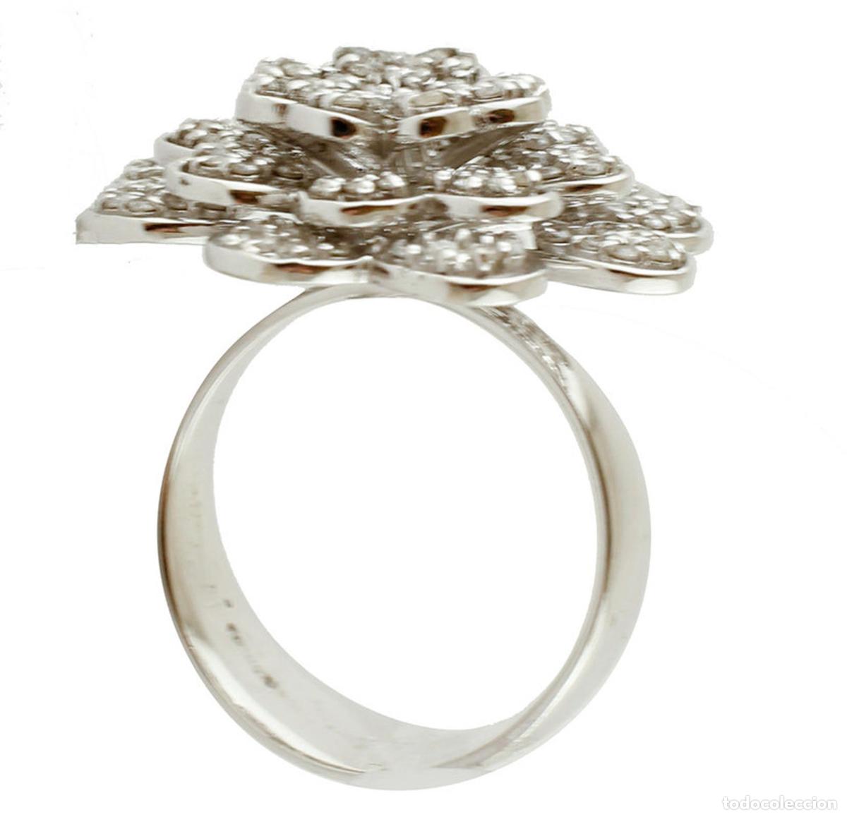 Joyeria: Anillo de diamantes con flores - Foto 4