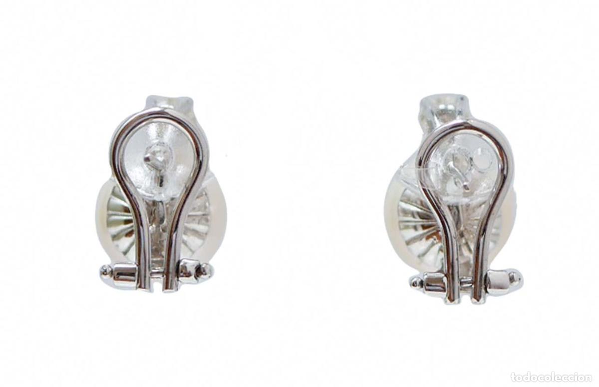 Joyeria: Pendientes de perlas, diamantes y oro blanco - Foto 2