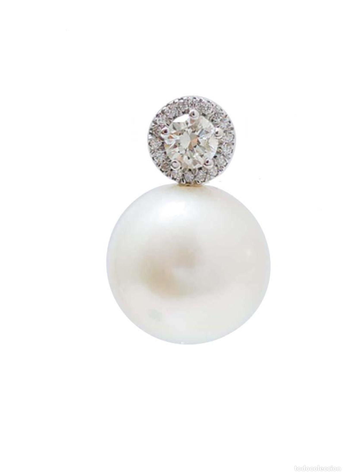 Joyeria: Pendientes de perlas, diamantes y oro blanco - Foto 5