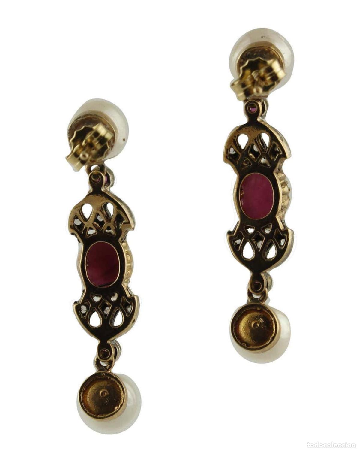 Joyeria: Pendientes colgantes en oro de 18 quilates - Foto 3