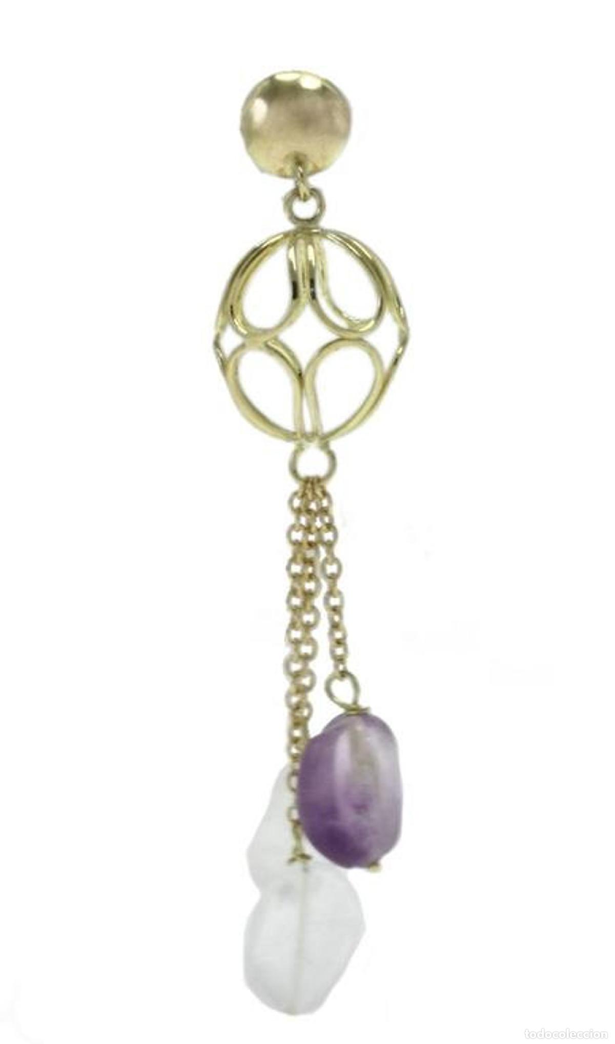 Joyeria: Pendientes colgantes con esferas de oro - Foto 4