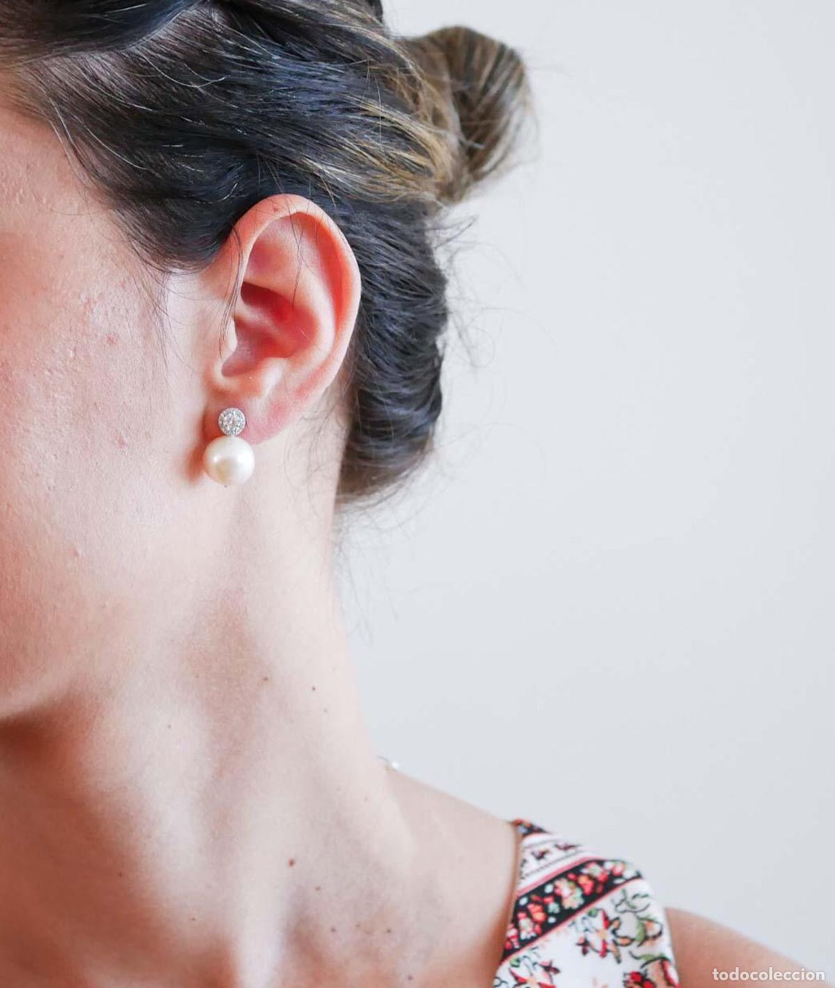 Joyeria: Pendientes de perlas, diamantes y oro blanco - Foto 5
