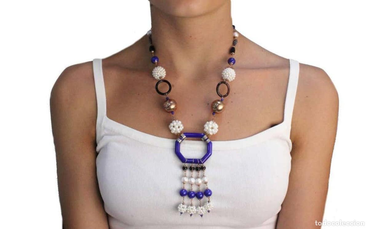Joyeria: Collar de oro con piedra de oro, plata y &oacute;nix perlado - Foto 3
