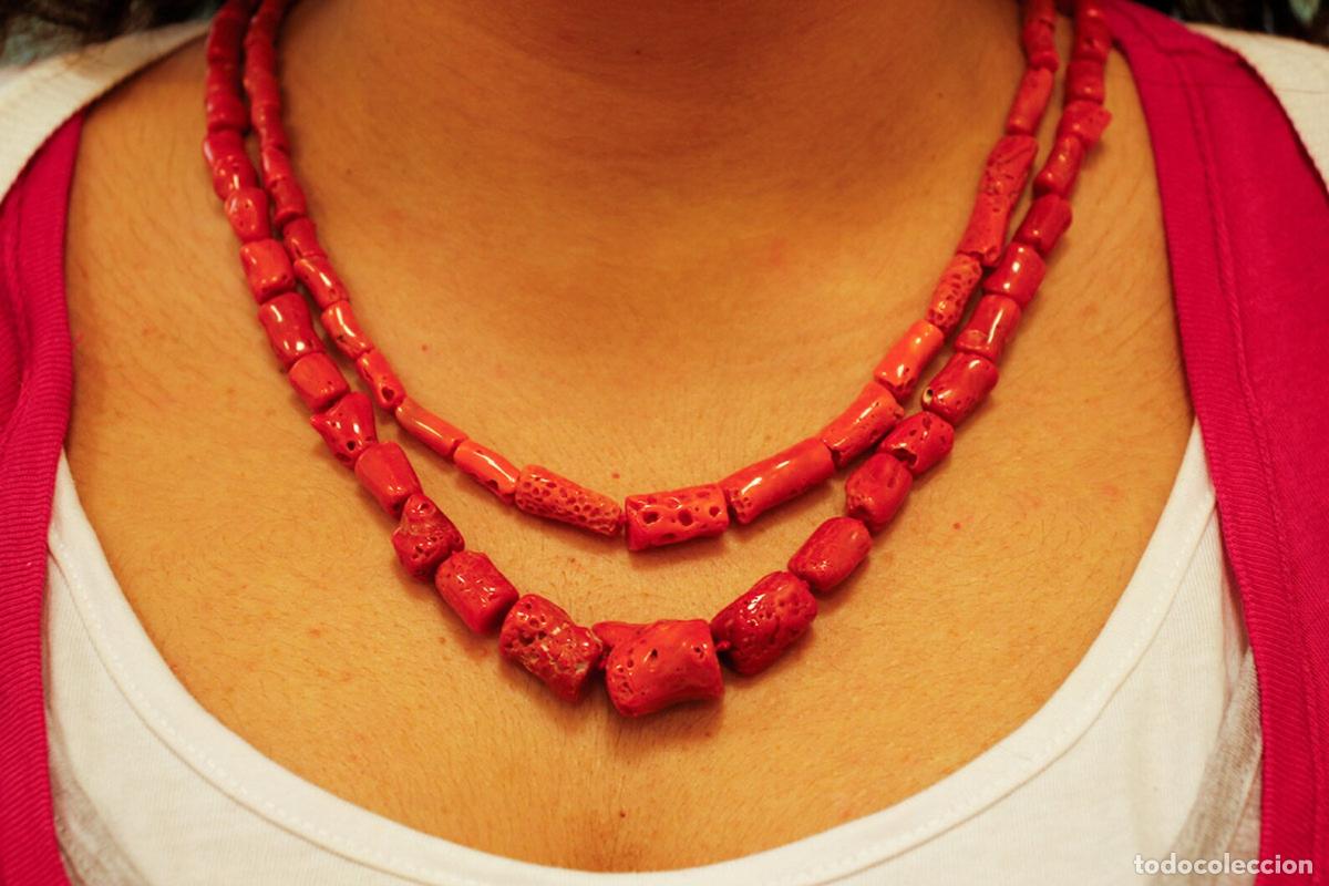 Joyeria: Collar de coral de dos hilos - Foto 2