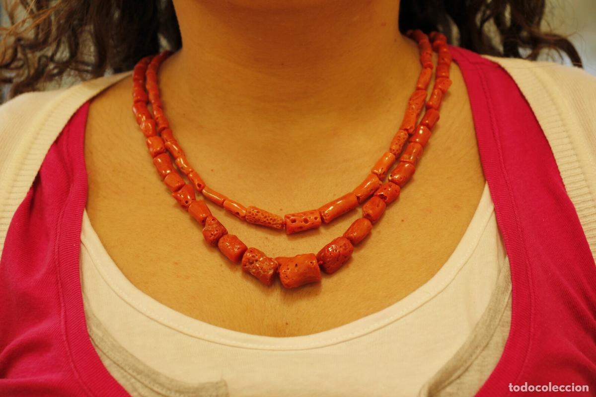 Joyeria: Collar de coral de dos hilos - Foto 3