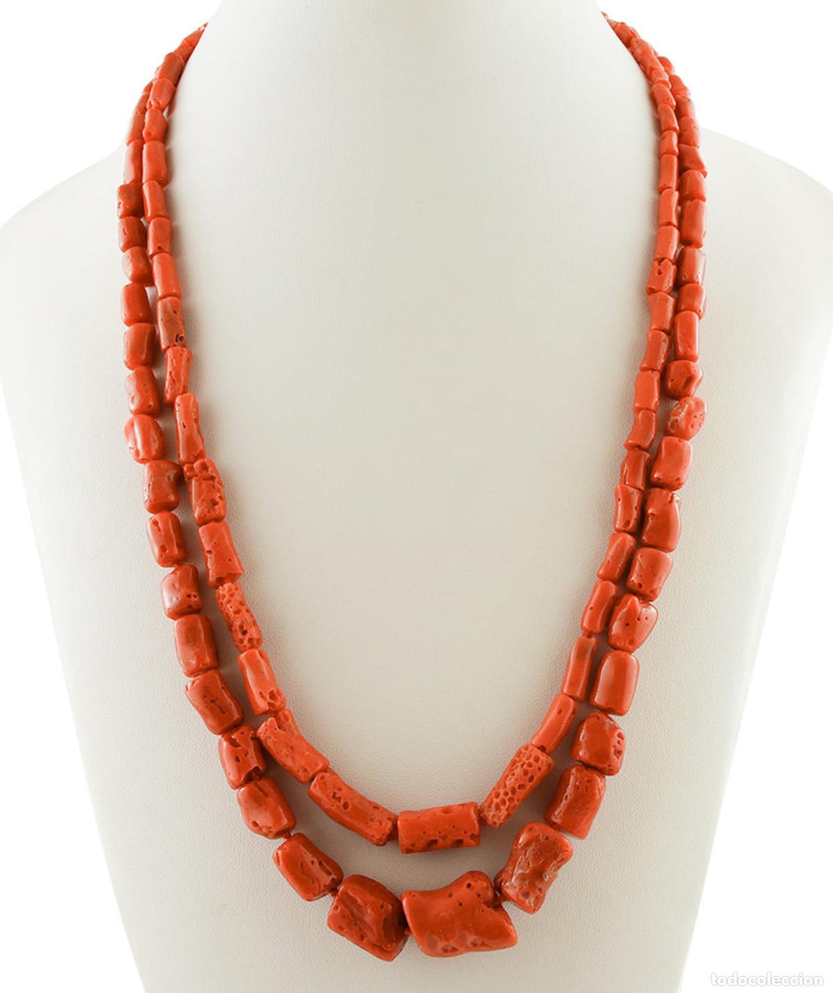 Joyeria: Collar de coral de dos hilos - Foto 4