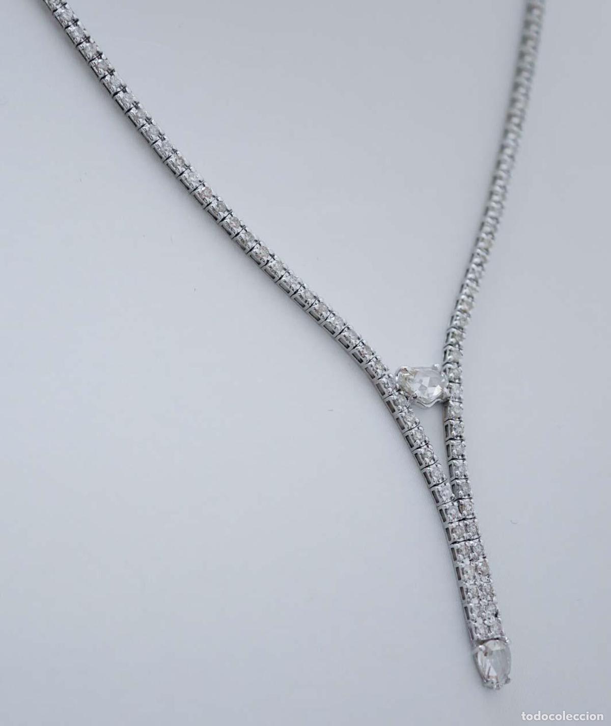 Joyeria: Collar de tenis de oro blanco y diamantes - Foto 5
