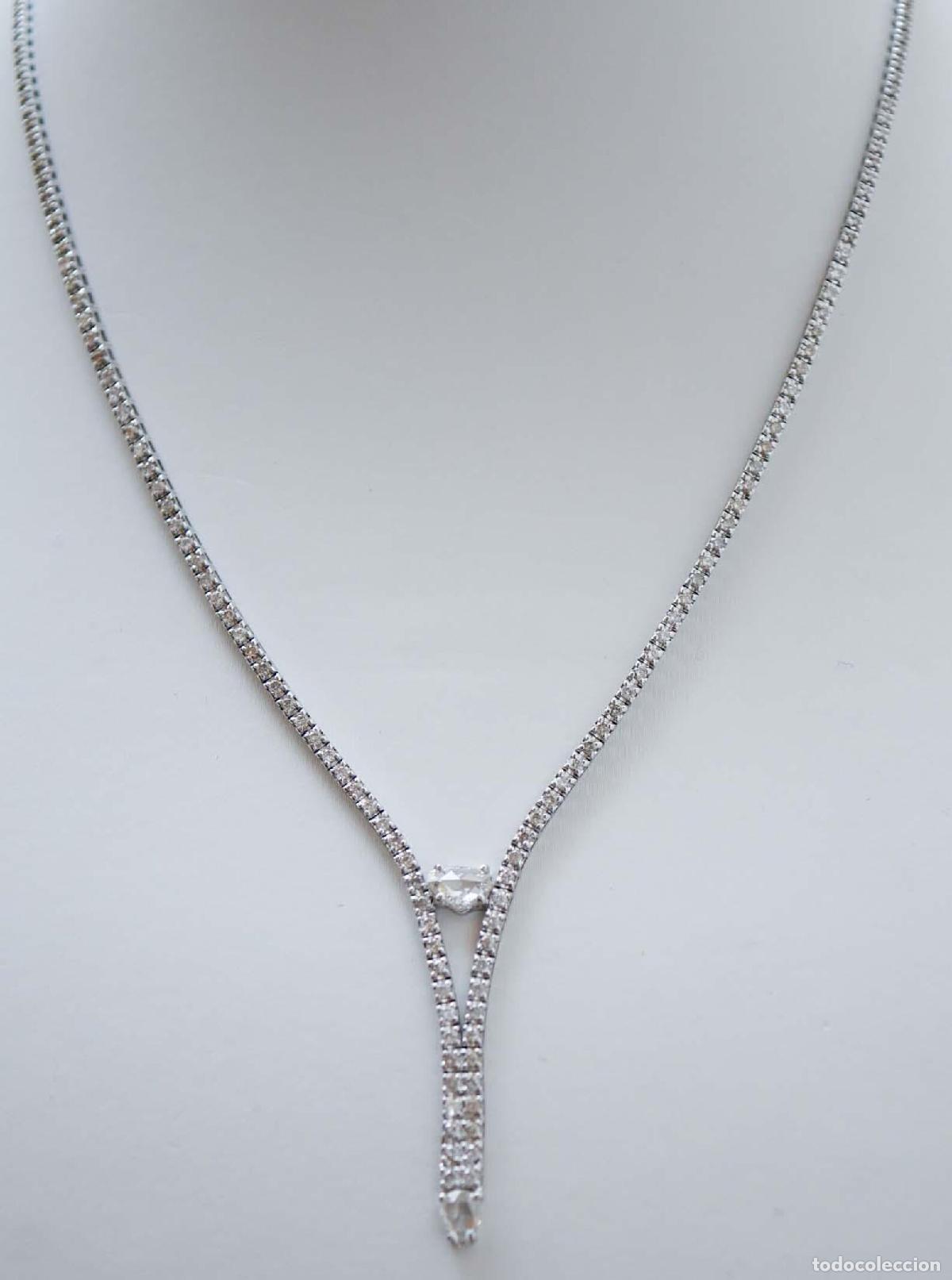 Joyeria: Collar de tenis de oro blanco y diamantes - Foto 6