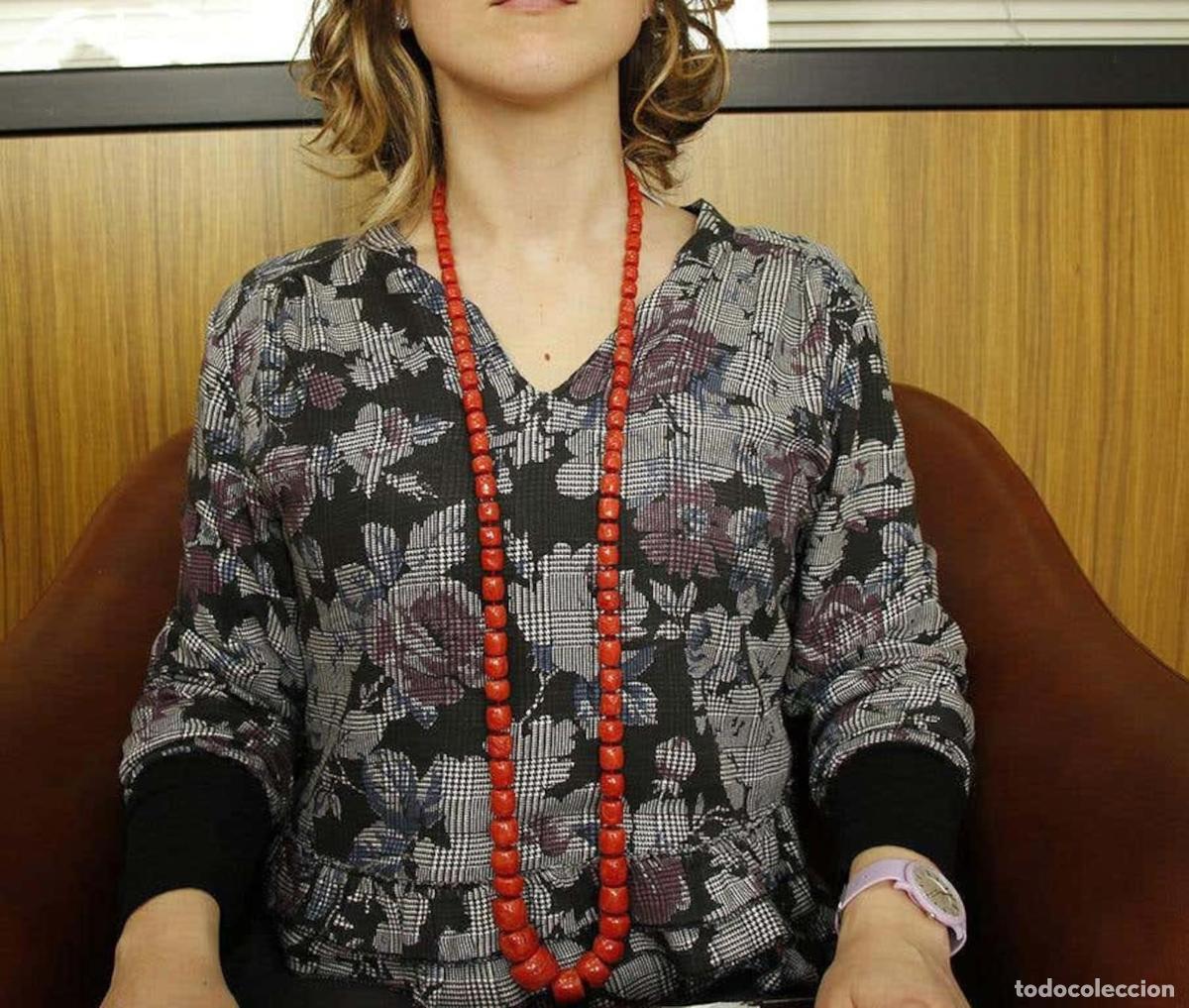 Joyeria: Collar largo de coral rojo - Foto 4