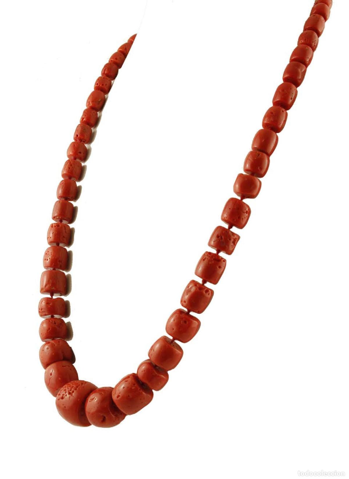 Joyeria: Collar largo de coral rojo - Foto 6