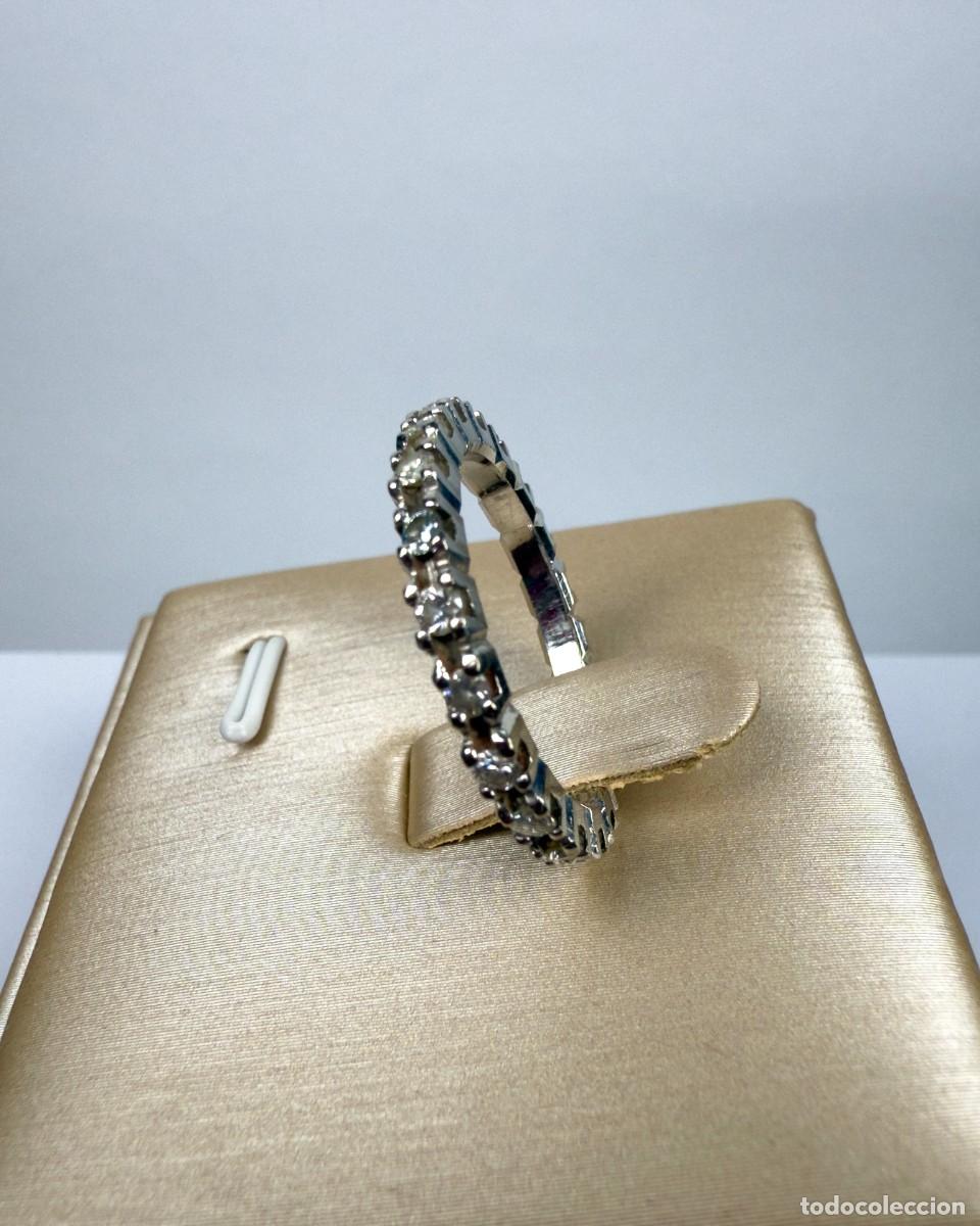 Joyeria: Anillo de oro blanco 18K con diamantes - Foto 3