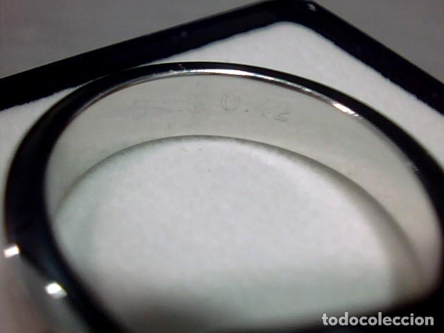 Joyeria: anillo oro blanco 18 kts con diamante - Foto 5