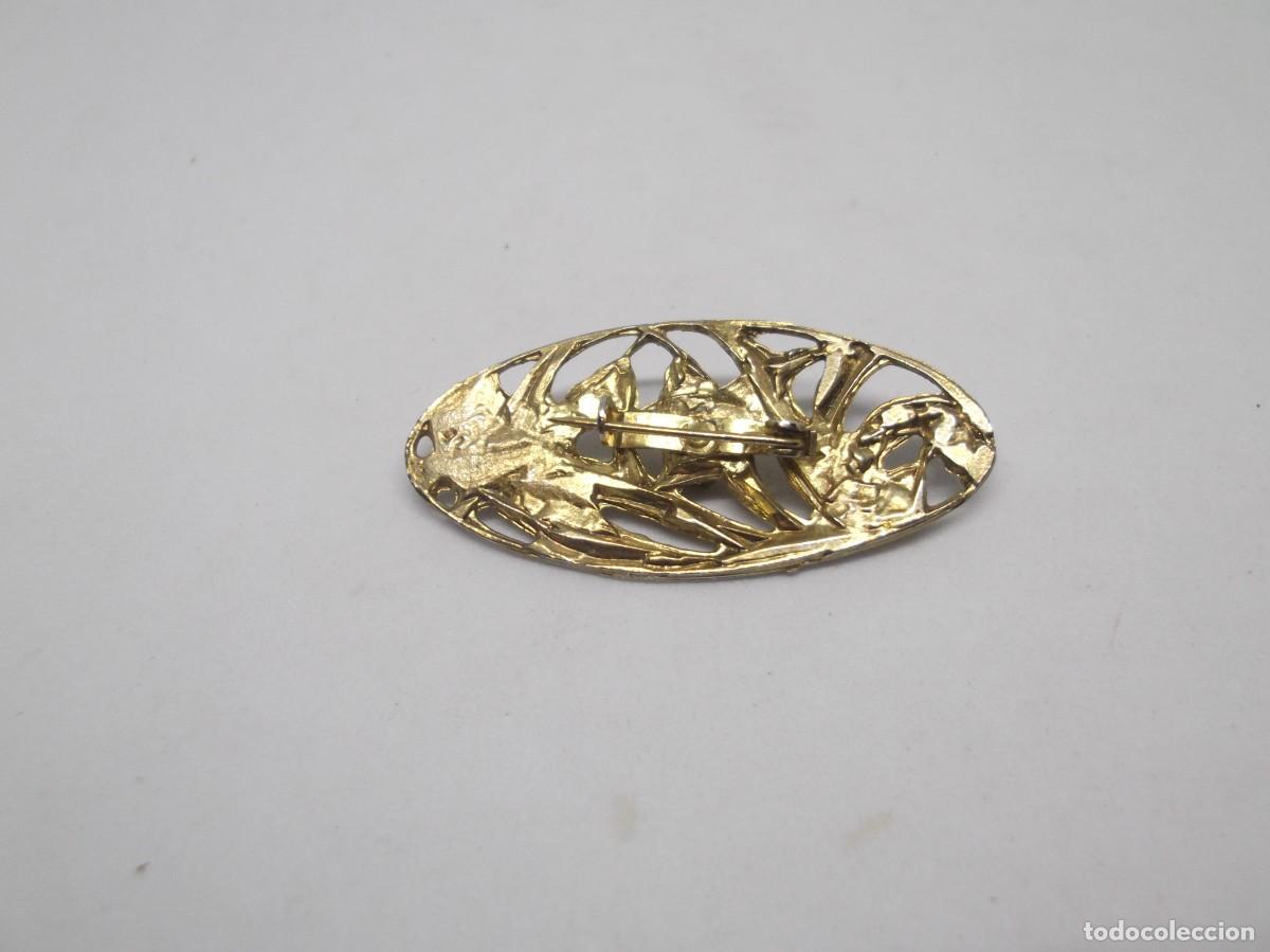Joyeria: Aguja broche dorado.Vintage - Foto 3