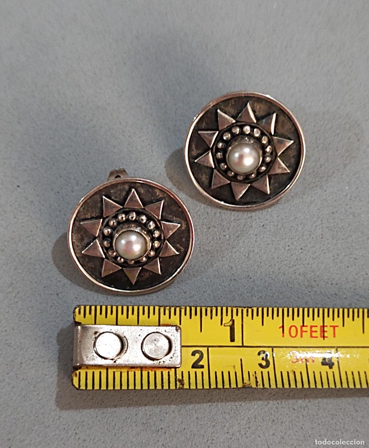 Joyeria: Pendientes de plata de ley contrastada con perla cultivada. - Foto 2