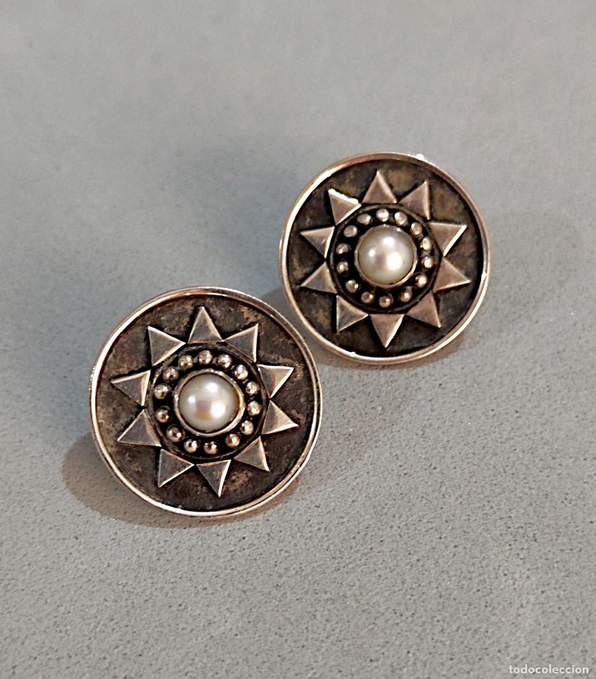 Joyeria: Pendientes de plata de ley contrastada con perla cultivada. - Foto 1