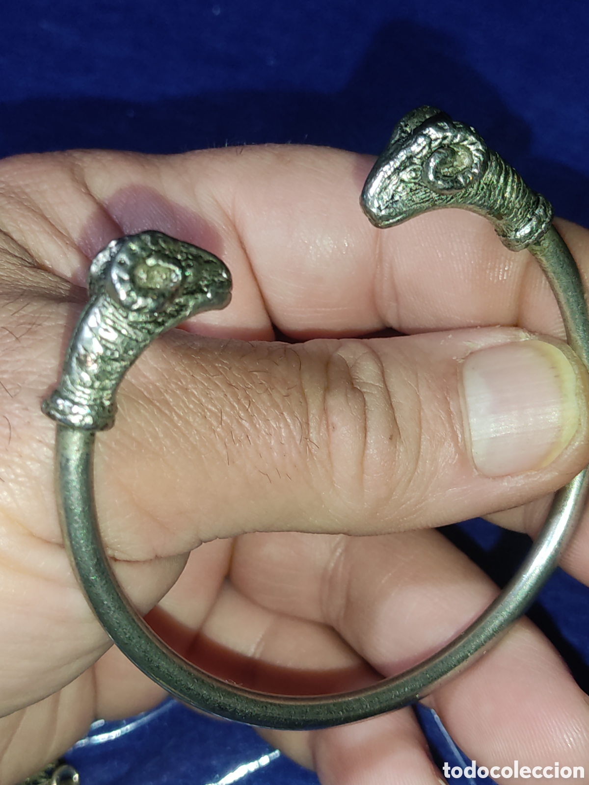 Joyeria: Pulsera cabezas de macho Cabrio.Vintage. - Foto 2