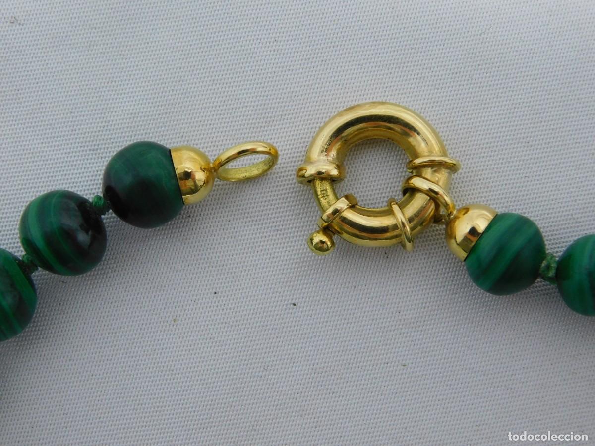 Joyeria: COLLAR MALAQUITA Y ORO - Foto 13